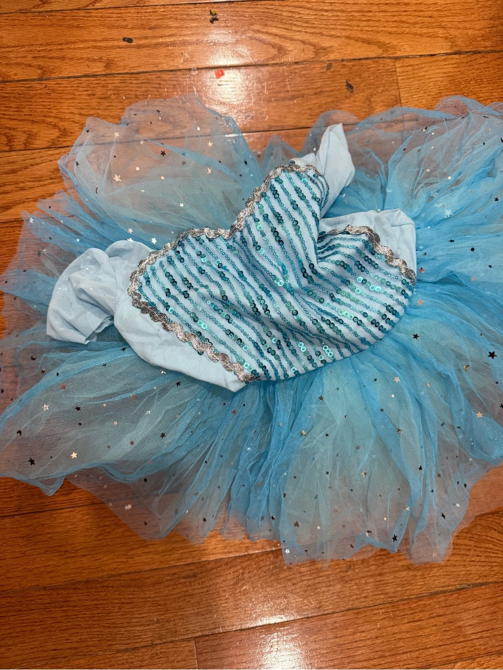 Blue Sequin Tulle Princess Tutu Dress for Kids